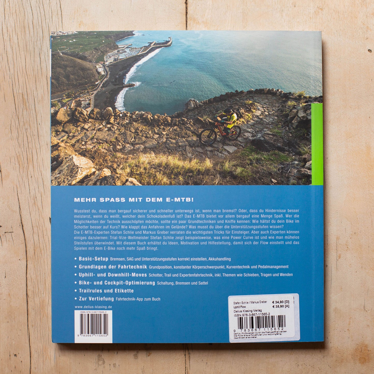 Buch „Uphill-FLOW – E-MTB-Fahrtechnik“ Markus Greber und Stefan Schlie